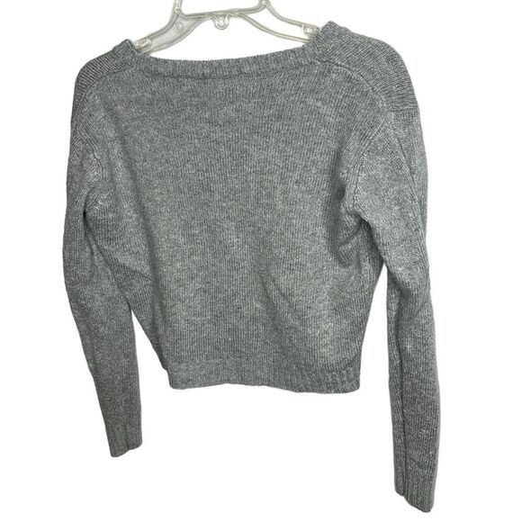 Brandy Melville Grey V-Neck Sweater. One size. - Picture 4 of 4